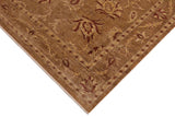 handmade Traditional Kafkaz Chobi Ziegler Taupe Beige Hand Knotted RECTANGLE 100% WOOL area rug 9 x 12