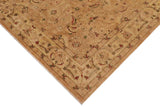 handmade Traditional Kafkaz Chobi Ziegler Tan Lt. Gold Hand Knotted RECTANGLE 100% WOOL area rug 9 x 12