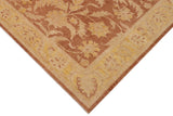 handmade Traditional Kafkaz Chobi Ziegler Lt. Brown Gold Hand Knotted RECTANGLE 100% WOOL area rug 9 x 12