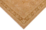 handmade Traditional Kafkaz Chobi Ziegler Tan Gold Hand Knotted RECTANGLE 100% WOOL area rug 9 x 12