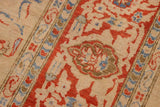 handmade Traditional Kafkaz Chobi Ziegler Tan Rust Hand Knotted RECTANGLE 100% WOOL area rug 9 x 12