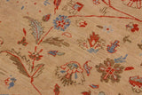 handmade Traditional Kafkaz Chobi Ziegler Tan Rust Hand Knotted RECTANGLE 100% WOOL area rug 9 x 12