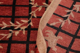 handmade Transitional Kafkaz Chobi Ziegler Red Tan Hand Knotted RECTANGLE 100% WOOL area rug 9 x 12