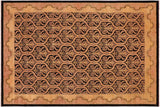 Shabby Chic Ziegler Porsha Brown Tan Hand-Knotted Wool Rug - 9'1'' x 11'10''