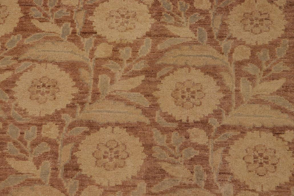 handmade Transitional Kafkaz Chobi Ziegler Nude Tan Hand Knotted RECTANGLE 100% WOOL area rug 9 x 12