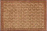 handmade Transitional Kafkaz Chobi Ziegler Nude Tan Hand Knotted RECTANGLE 100% WOOL area rug 9 x 12