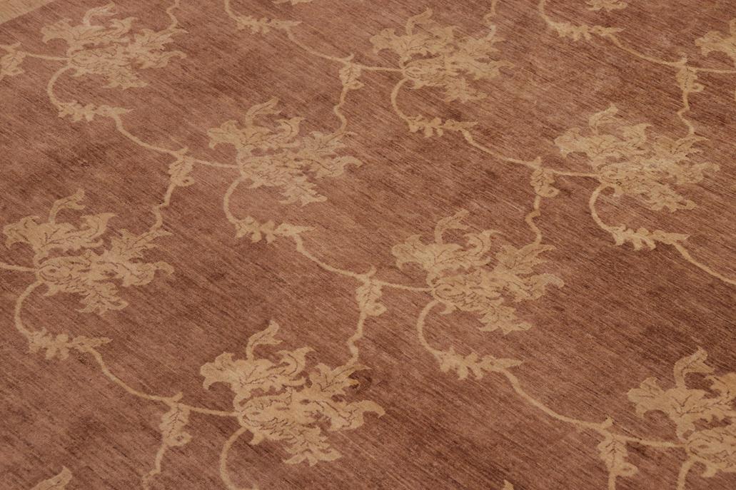 handmade Transitional Kafkaz Chobi Ziegler Lt. Brown Tan Hand Knotted RECTANGLE 100% WOOL area rug 9 x 12