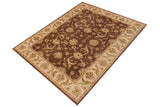 handmade Traditional Kafkaz Chobi Ziegler Brown Tan Hand Knotted RECTANGLE 100% WOOL area rug 9 x 12
