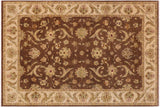 Oriental Ziegler Elke Brown Tan Hand-Knotted Wool Rug - 8'8'' x 12'1''