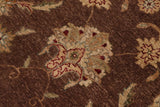 handmade Traditional Kafkaz Chobi Ziegler Brown Tan Hand Knotted RECTANGLE 100% WOOL area rug 9 x 12