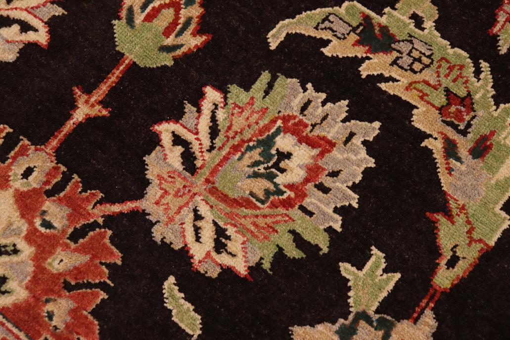 handmade Traditional Kafkaz Chobi Ziegler Brown Tan Hand Knotted RECTANGLE 100% WOOL area rug 9 x 12