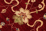 handmade Traditional Kafkaz Chobi Ziegler Red Blue Hand Knotted RECTANGLE 100% WOOL area rug 9 x 12