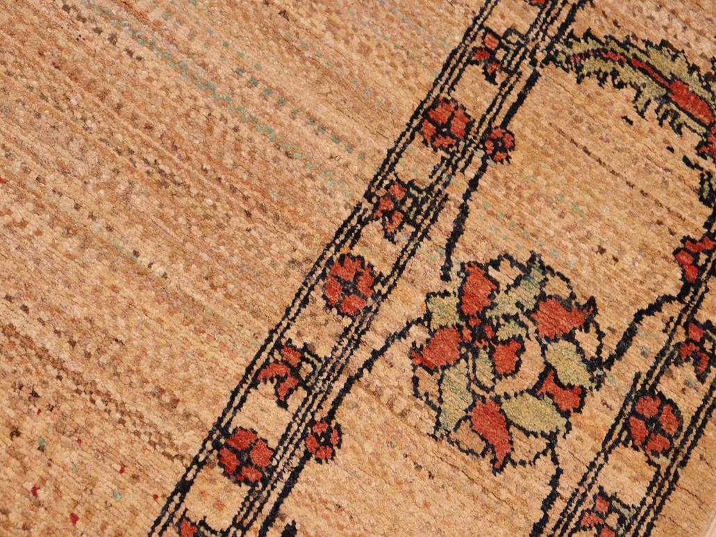 Boho Chic Gabbeh Reatha Beige/Rust Wool Rug - 5'11'' x 9'0''