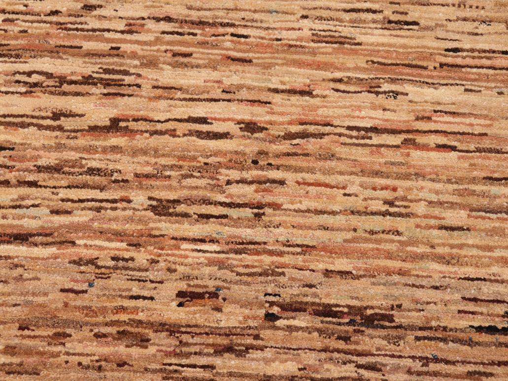 Shabby Chic Gabbeh Raye Beige/Rust Wool Rug - 6'3'' x 9'0''