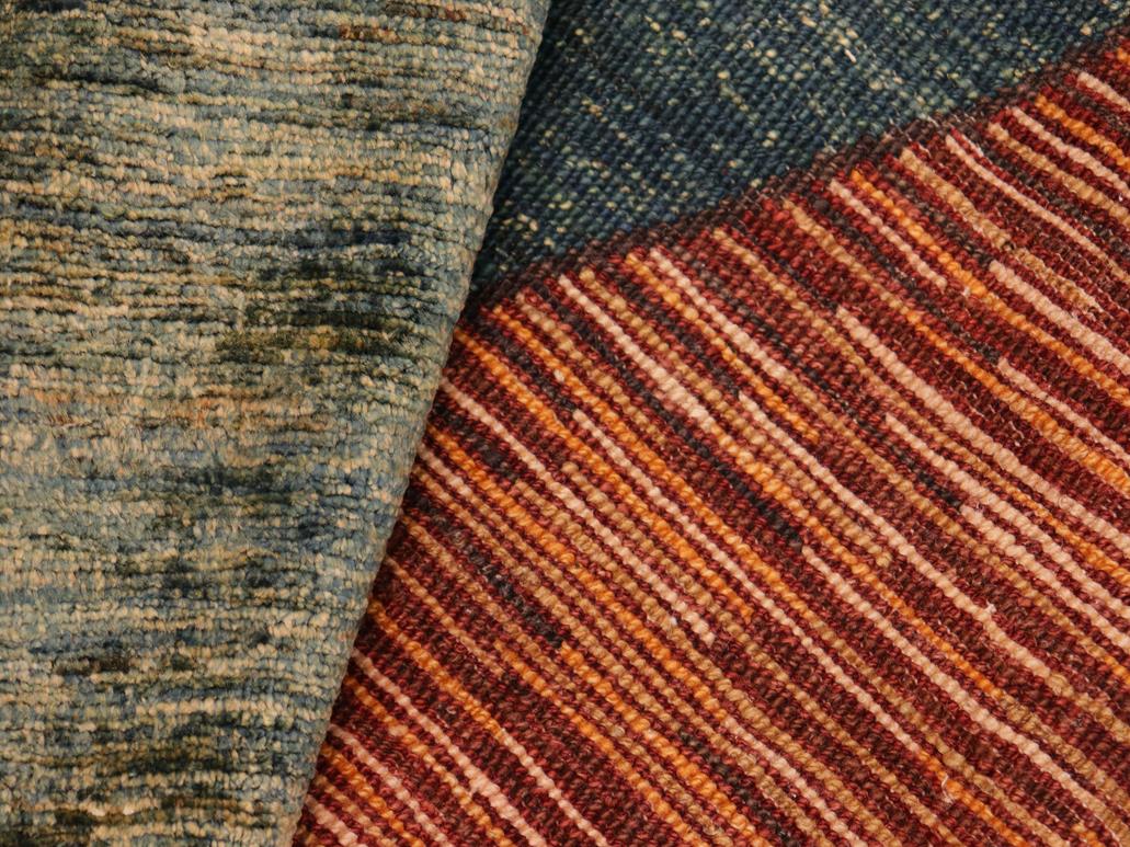 Boho Chic Gabbeh Irina Rust/Brown Wool Rug - 6'7'' x 9'10''