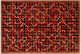 Bohemien Ziegler Detra Red Brown Hand-Knotted Wool Rug - 6'2'' x 9'4''