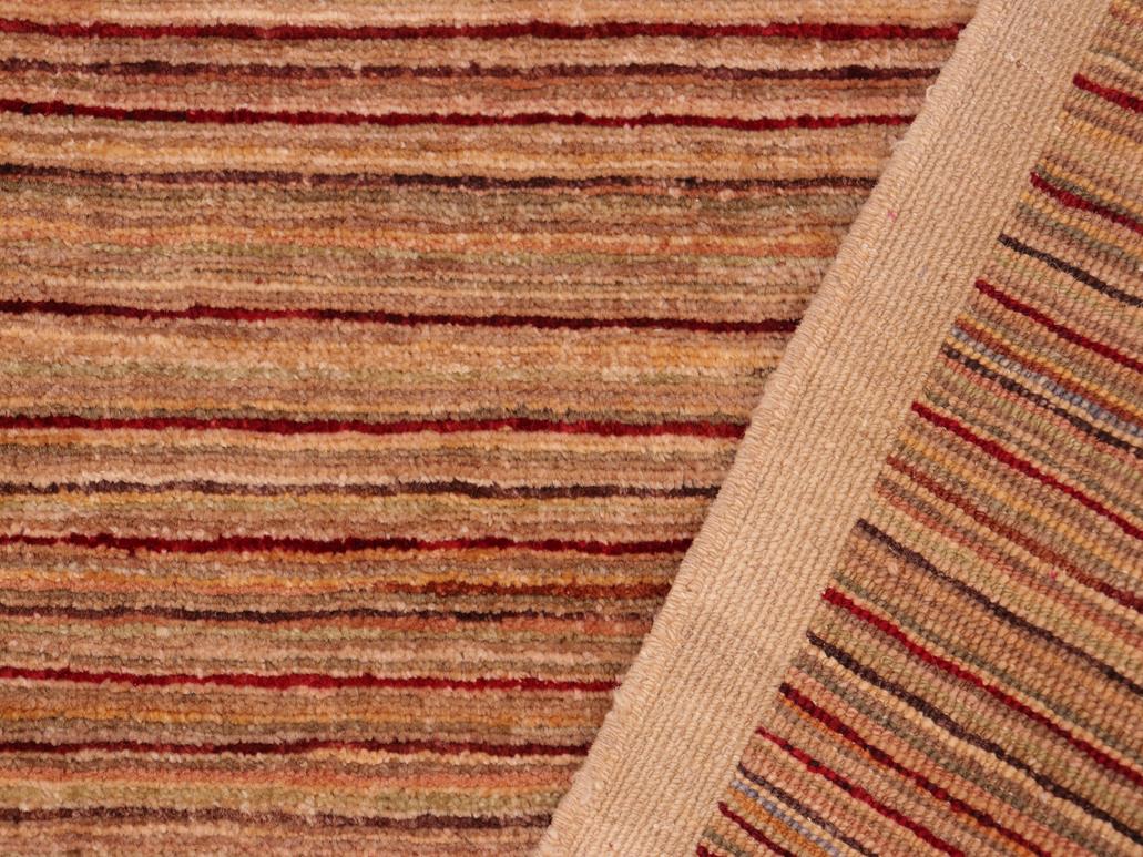 Contemporary Gabbeh Cheryll Tan/Beige Wool Rug - 6'1'' x 8'9''