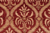 handmade Transitional Kafkaz Chobi Ziegler Red Tan Hand Knotted RECTANGLE 100% WOOL area rug 6 x 9