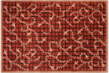 Boho Chic Ziegler Arnita Rust Black Hand-Knotted Wool Rug - 6'0'' x 8'10''