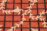 handmade Transitional Kafkaz Chobi Ziegler Orange Tan Hand Knotted RECTANGLE 100% WOOL area rug 6 x 9