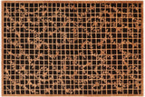 handmade Transitional Kafkaz Chobi Ziegler Black Tan Hand Knotted RECTANGLE 100% WOOL area rug 6 x 9