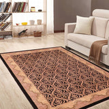 handmade Transitional Kafkaz Chobi Ziegler Black Tan Hand Knotted RECTANGLE 100% WOOL area rug 6 x 9