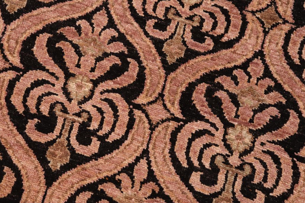 handmade Transitional Kafkaz Chobi Ziegler Black Tan Hand Knotted RECTANGLE 100% WOOL area rug 6 x 9