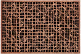 Shabby Chic Ziegler Mozella Black Brown Hand-Knotted Wool Rug - 6'2'' x 8'9''