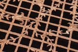 handmade Transitional Kafkaz Chobi Ziegler Black Brown Hand Knotted RECTANGLE 100% WOOL area rug 6 x 9