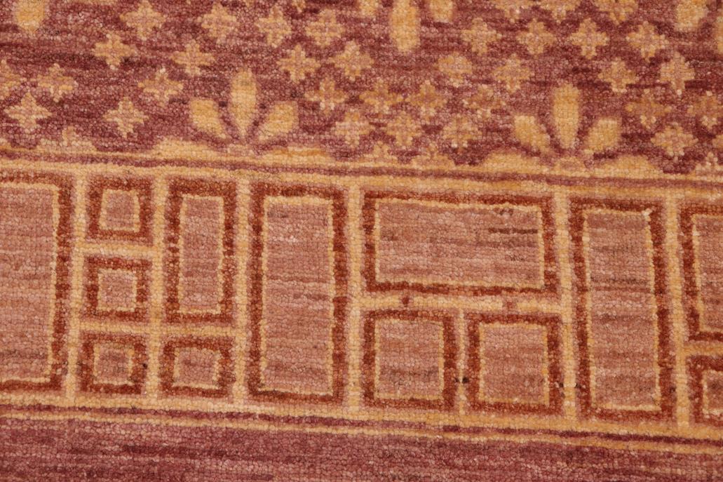 handmade Transitional Kafkaz Chobi Ziegler Red Gold Hand Knotted RECTANGLE 100% WOOL area rug 6 x 9