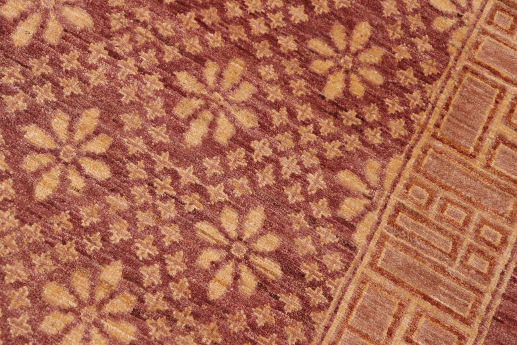 handmade Transitional Kafkaz Chobi Ziegler Red Gold Hand Knotted RECTANGLE 100% WOOL area rug 6 x 9
