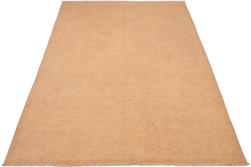 handmade Transitional Kafkaz Chobi Ziegler Tan Tan Hand Knotted RECTANGLE 100% WOOL area rug 6 x 9