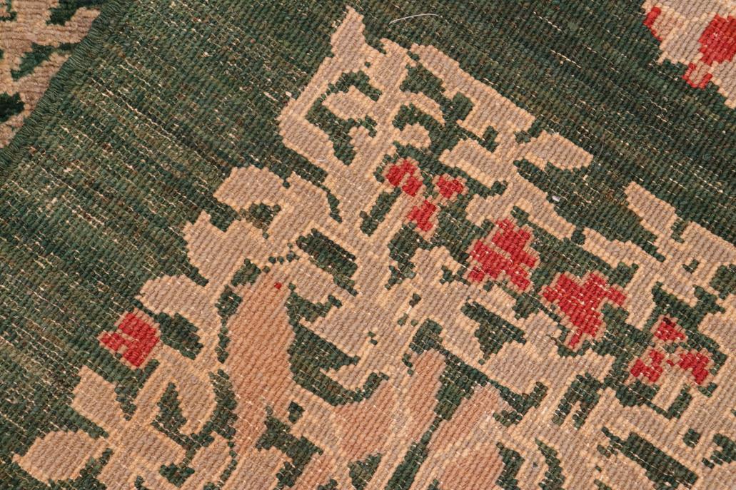handmade Transitional Kafkaz Chobi Ziegler Green Tan Hand Knotted RECTANGLE 100% WOOL area rug 6 x 9