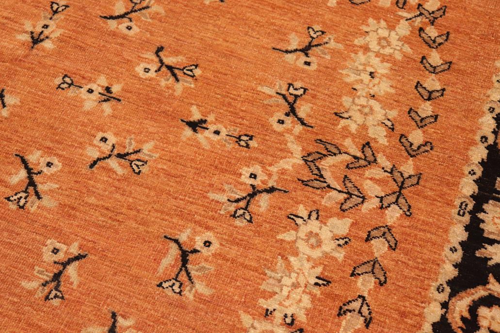 handmade Traditional Kafkaz Chobi Ziegler Rust Black Hand Knotted RECTANGLE 100% WOOL area rug 6 x 9