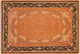 handmade Traditional Kafkaz Chobi Ziegler Rust Black Hand Knotted RECTANGLE 100% WOOL area rug 6 x 9