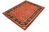 handmade Transitional Kafkaz Chobi Ziegler Red Black Hand Knotted RECTANGLE 100% WOOL area rug 6 x 9