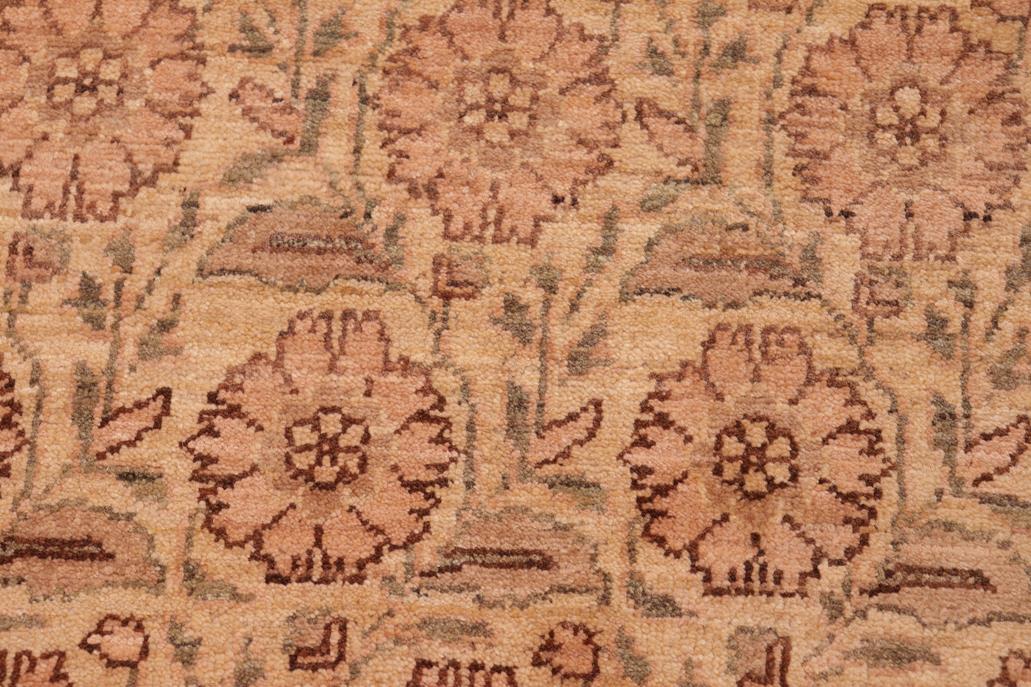 handmade Transitional Kafkaz Chobi Ziegler Red Tan Hand Knotted RECTANGLE 100% WOOL area rug 6 x 9