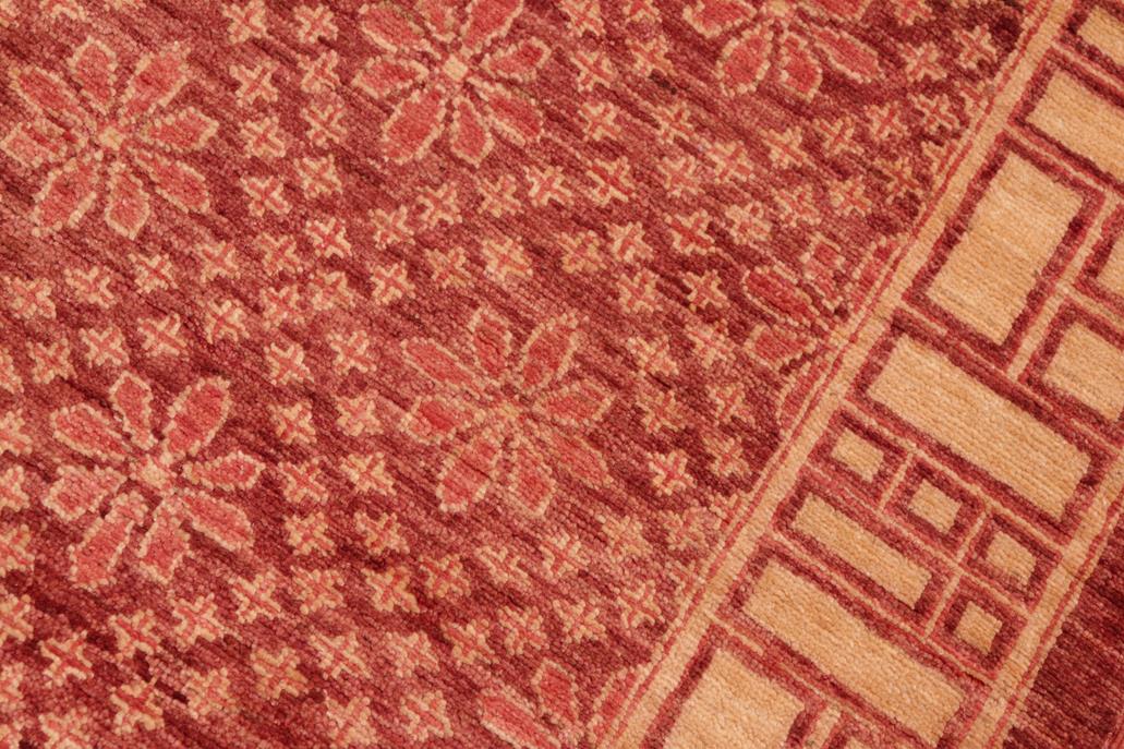 handmade Transitional Kafkaz Chobi Ziegler Red Gold Hand Knotted RECTANGLE 100% WOOL area rug 6 x 9