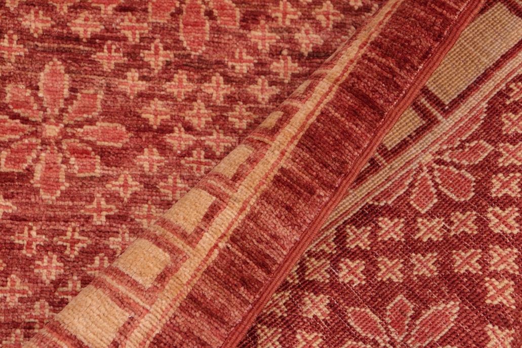 handmade Transitional Kafkaz Chobi Ziegler Red Gold Hand Knotted RECTANGLE 100% WOOL area rug 6 x 9