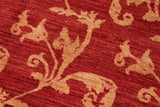 handmade Transitional Kafkaz Chobi Ziegler Red Gold Hand Knotted RECTANGLE 100% WOOL area rug 6 x 9
