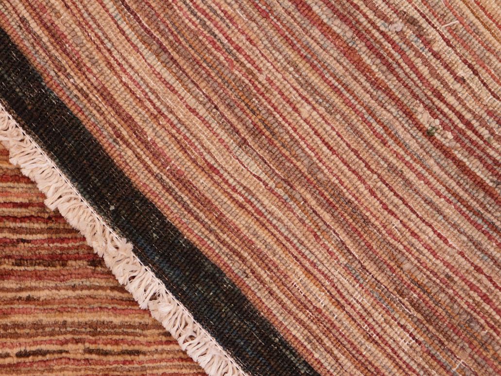 Bohemian Gabbeh Tyler Beige/Black Wool Rug - 6'4'' x 9'4''