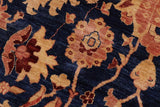 handmade Traditional Kafkaz Chobi Ziegler Blue Lt. Brown Hand Knotted RECTANGLE 100% WOOL area rug 10 x 14