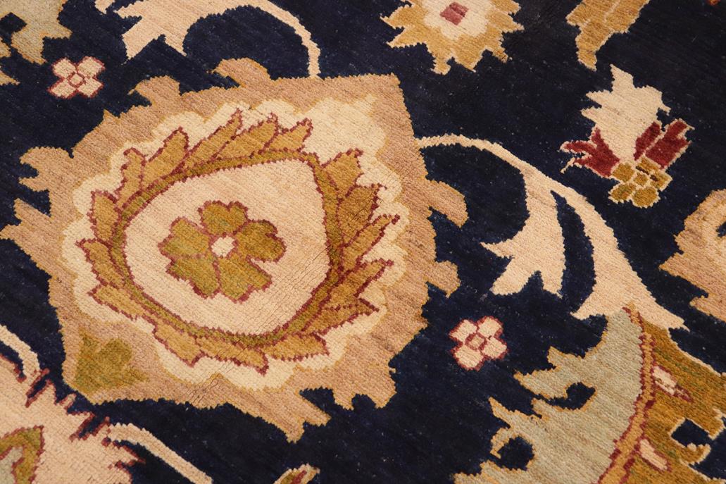 handmade Traditional Kafkaz Chobi Ziegler Blue Red Hand Knotted RECTANGLE 100% WOOL area rug 10 x 14