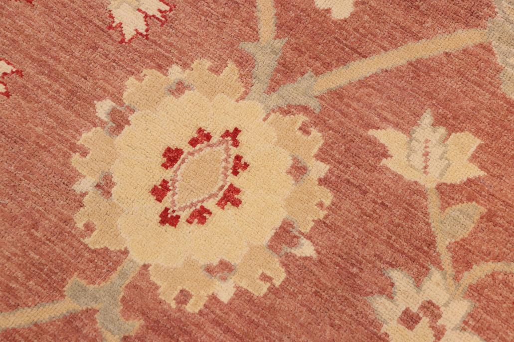 handmade Traditional Kafkaz Chobi Ziegler Brown Tan Hand Knotted RECTANGLE 100% WOOL area rug 10 x 14