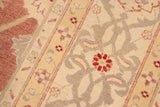 handmade Traditional Kafkaz Chobi Ziegler Brown Tan Hand Knotted RECTANGLE 100% WOOL area rug 10 x 14