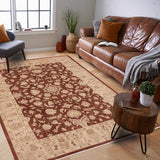 handmade Traditional Kafkaz Chobi Ziegler Brown Tan Hand Knotted RECTANGLE 100% WOOL area rug 10 x 14