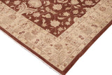handmade Traditional Kafkaz Chobi Ziegler Brown Tan Hand Knotted RECTANGLE 100% WOOL area rug 10 x 14