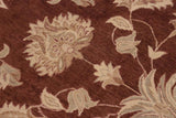 handmade Traditional Kafkaz Chobi Ziegler Brown Tan Hand Knotted RECTANGLE 100% WOOL area rug 10 x 14