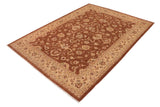 handmade Traditional Kafkaz Chobi Ziegler Brown Lt. Gold Hand Knotted RECTANGLE 100% WOOL area rug 10 x 14