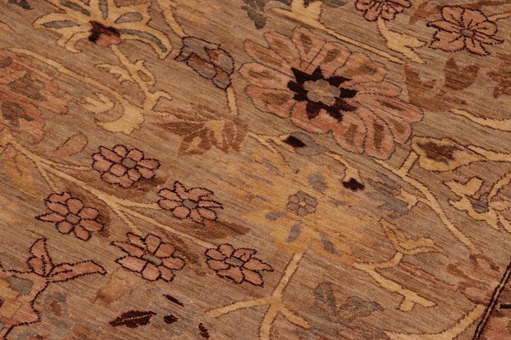 handmade Traditional Kafkaz Chobi Ziegler Gray Tan Hand Knotted RECTANGLE 100% WOOL area rug 10 x 14